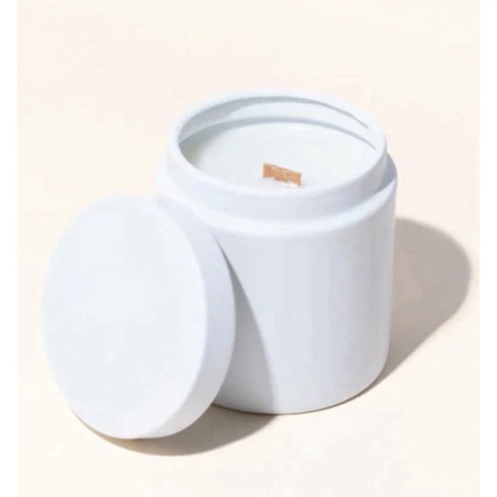 Makesy 9oz GLAM White Candle Tins w/ Lids | Matte Jars Box 12 pieces NEW